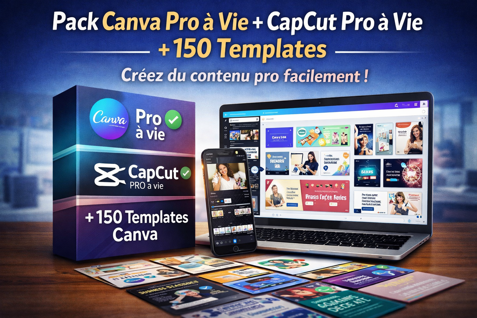 Pack Logiciels Complet Adobe + Microsoft Office + Power BI | PC & Mac